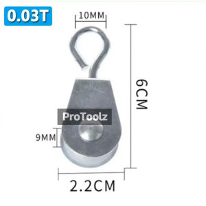 Pulley Roller For Rope METAL CRANE LIFTING PULLEY 10M Rope Lifting Traction 100kg 200kg 300kg