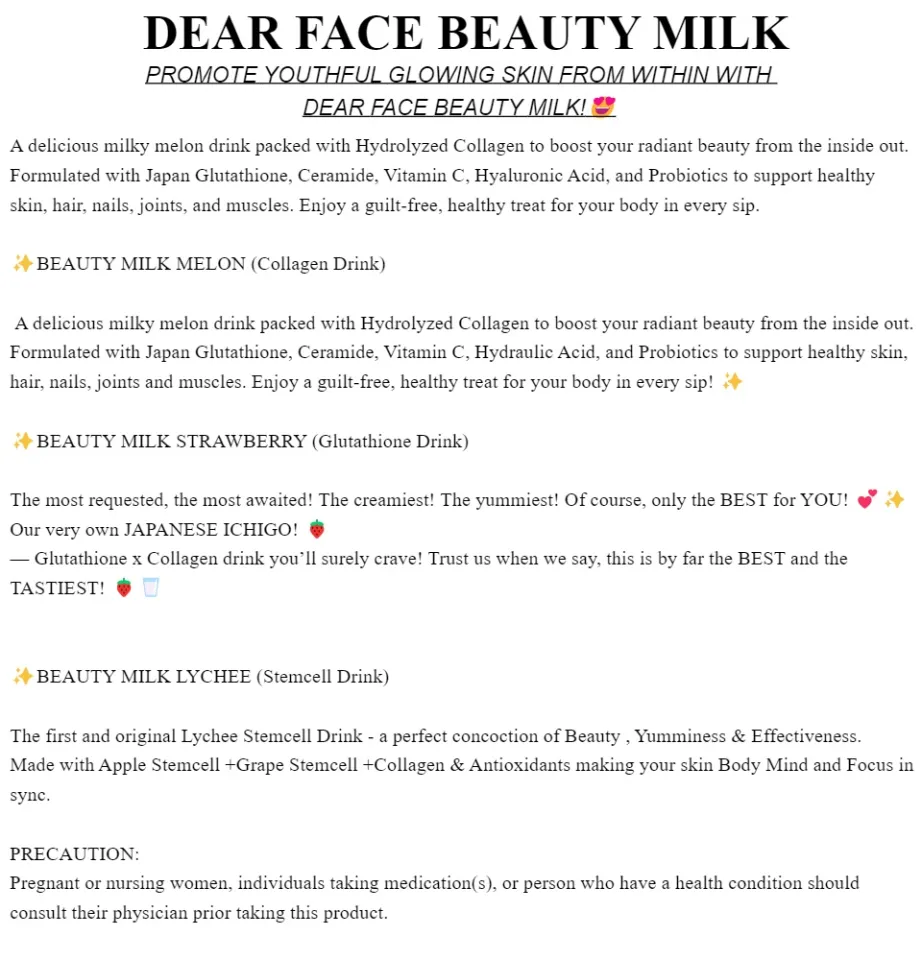 tylenol glutathione reddit BEAUTY MILK & BEAUTY BEAN SUPREMACY No matter which flavor you choose,  we've got you from the inside out 😉 🧡 Beauty Milk Melon main image 0