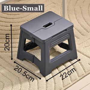 UNQCSA Collapsible Folding Step Stool with Handle Thickened Footstool Multi Purpose Handheld Foldable Stool Shoe Changing