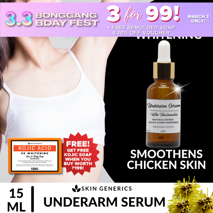 Aufhellendes Serum Für Achseln, Knie & Ellbogen – 2x Flaschen, Für Empfindliche Haut, Gleichmäßiger Teint