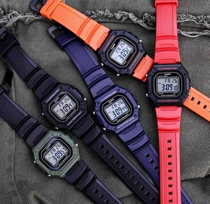 AJ SHOP Jam Tangan Pria dan Wanita Termurah Casio W218H Digital
