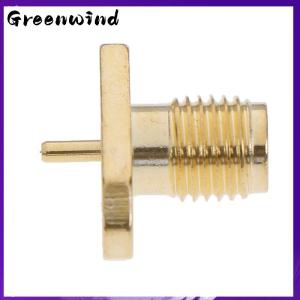 【Greenwind】 SMA Female 2 hole panel Flange jack with solder Post terminal RF Connector