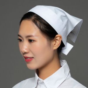 TANTUANG Bundled Hair Waiter Triangle Headband Breathable Smoke-proof Dust Work Hat Men and Women Work Wear Cooking Hygienic Cap Restaurants