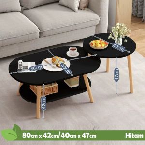 Meja Kopi Nordic Dua Lapis Apartemen Kecil Meja Ruang Tamu Modern Meja Teh Sederhana Meja Kopi Kreatif Rumah - YOSINOGAWA STORE
