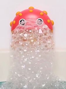 HIMISS Baby Bath Toys Puffer Music Bubble Machine Electric Automatic Bubble Spitting Water Spray Toy