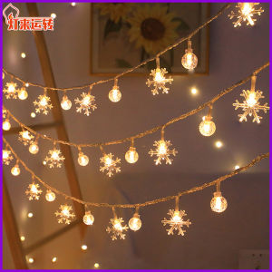 Solar light string outdoor camping tent christmas atmosphere decoration star lights with led new year lights night lights