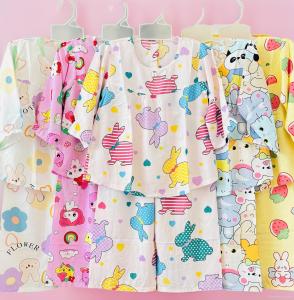 (14 Size/ 5-38Kg) -Bộ Đồ Ngủ Bé Gái Vải Tôn Tay Dài loại 1 - đồ bộ bé gái - đồ tôn bé gái - đồ tole bé gái - TOLE TGD