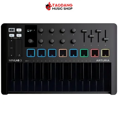 รับส่วนลดสูงสุด 100.- Arturia MiniLab 3 คีย์บอร์ดใบ้ Arturia MiniLab MKIII Midi Keyboard - เต่าแดง