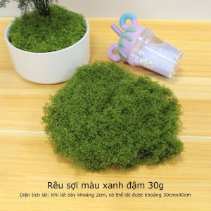 Rêu giả trang trí rêu nhân tạo phủ gốc cây tiểu cảnh sân vườn giống thật dạng sợi nhiều màu -AENEA