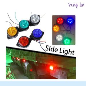 🔥🔥🔥fenglin Car Circular Carriage Corner Light Freight Car Color LED Electronic Edge Light Creative Warning Light Outer Roof Height Lamp