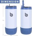 BOTTLE BOTTLE Kids Water Bottles 12 oz Insulated Water Bottles for School with Leak Proof Lid Double Wall Vacuum Stainless Steel Cup Keep Hot and Cold for Boys Girls Travel purple. 