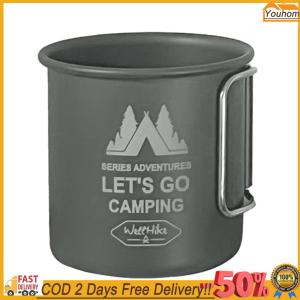 【24 hours delivery】 300ML wellhike Camping Mug Aluminium Alloy Picnic Utensils Foldable Handle Travel Coffee Cup Ultra-Light for Backpacking Hiking Travel