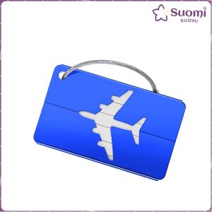 Suomi Luggage Tag Aluminum Alloy Anti-loss Label Aircraft Baggage Tag