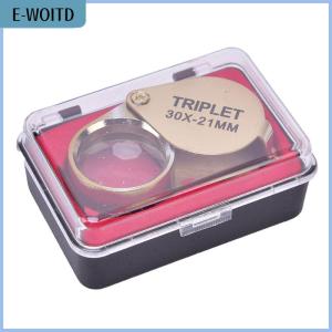 【E-WOITD】 30x 30x21mm Magnifier Jewelers Gold Eye Tool Jewellery Folding Loupe Glass