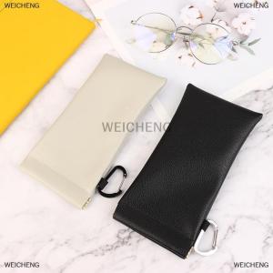[COD] WEICHENG Soft PU Glasses Bag Sunglasses Case Carrying Bag Automatic Closed Eyewear Pouch Earphone Data Cable Storage Protective Cover