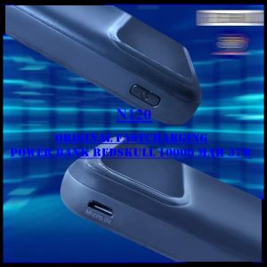 N120 ORIGINAL POWER BANK REDSKULL 10000 MAH 37W ULTRA FAST CHARGING SLIM DIGITAL DISPLAY USB 2IN1 OU