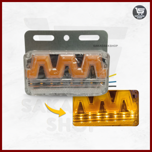 New Model Gelombang Lampu Samping 24v untuk Kendaraan Besar Super Terang  - Model Gelombang Bak 24V Universal Car Bis Truck