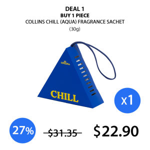 (COLLINS) Chill (Aqua) Fragrance Sachet 30g - COCOMO