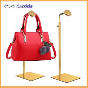 [Clark Carrida] Có Thể Điều Chỉnh Đánh Bóng Vàng Bạc Treo Túi Túi Xách Kệ Hiển Thị Đứng Ví Túi Xách Chủ Giá Tổ Chức Đứng Lưu Trữ