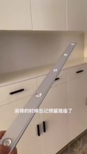 New  80CM Wireless Led Motion Sensor Cabinet Light USB Rechargeable Wardrobe Lamp Magnetic Hanging Eye Protection 3 Color Dimming Room Night Light for Bedroom Kitchen Warm White  Night Light Cabinet Light