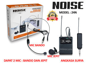 MIC WIRELESS NOISE 24N ORIGINAL JEPIT BANDO / MICROPHONE HEADSET CLIP ON NOISE 24N ORIGINAL