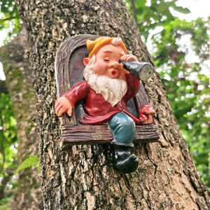 Dwarf Creative Elf Wall Hangings Decoration Lover Cartoon Outdoor Garden Tree Pendant Decoration Balcony Wall