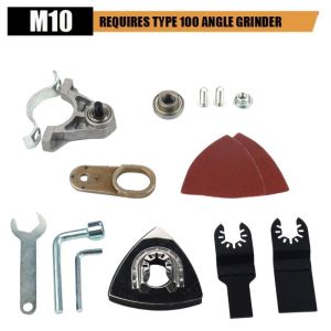 M10 Thread Angle Grinder Conversion Head Adapter with Power Oscillating Tool for Type 100 Angle Grinder Accessories