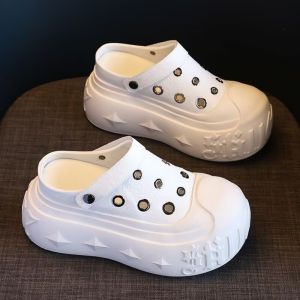 [Free Shipping] Cute Cartoon Clogs For Women 2026 Summer New Style Versatile Sandals Beach Non-Slip Slippers