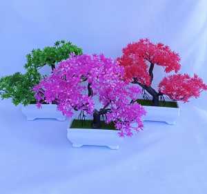 PBP01 Pot Bunga Bonsai Plastik / Tanaman Palsu Dekorasi Rumah Import Murah Jakarta [BISA COD]