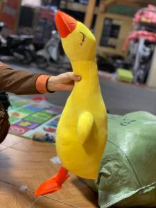 Gối ôm gấu bông vịt trầm cảm khổng lồ⚡RẺ VÔ ĐỊCH⚡ Thú bông ôm ngủ - lông nhung 100% là bông gòn 3D