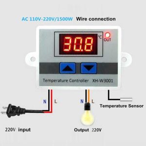 XH-W3001 High-Precision Digital Temperature Controller 220V with LED Display for Electrical Circuitry