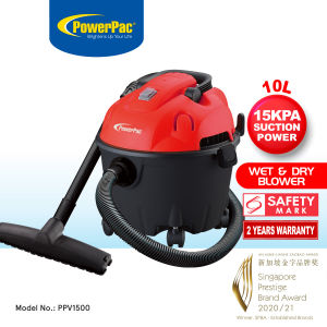 PowerPac Wet & Dry Vacuum Cleaner  Bagless Vacuum Cleaner Vacuum Cleaner With HEPA Filter(PPV1500)