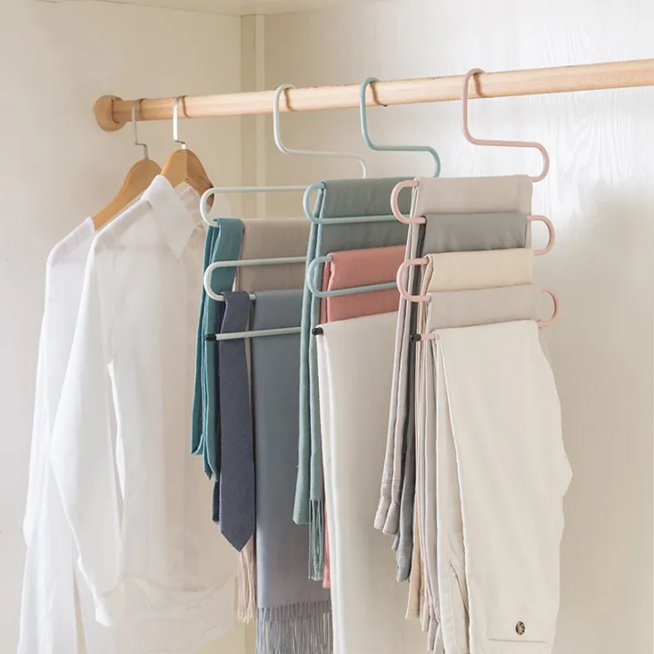 S-SHAPE5%20Layer%20Pants%20Hanger-Pants%20Trousers%20Hanger%20Multi%20Clothing%20Towel%20Storage%20Rack%20Closet%20Space%20Saver%20-%20Image%206