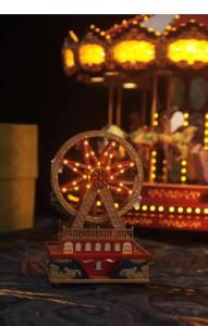 Electric carousel music box Ferris wheel music box Gives girlfriends best friend Valentines Day birthday gift