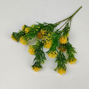 Aksesoris Rumput Daun Durika Pentul Cabang 5 Artificial /Baby Breath Gypso Pikok Termurah Hias Dekorasi Rumah Pelaminan Import Tangkaian Buatan Premium