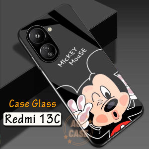 Softcase Glass Case Xiaomi Redmi 13C - Casing Hp - Case Hp Terbaru (A02) - BISA COD!!!