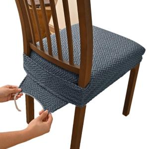 Seat Cushion Cover 40-50cm Width Breathable Polyester Fabric Slip proof Base Child Safe for Home Office Use