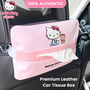 Sanrio Hello Kitty Car Tissue Box PU Leather Sun Visor Hanging Organizer LFB273