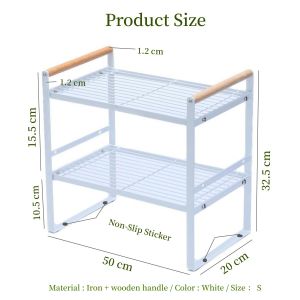COLOGO 🥇 Rak Dapur Rak Pinggan Kitchen Cabinet Rak Kitchen Rack Storage Organizers Multipurpose Kitchen Shelf Rack