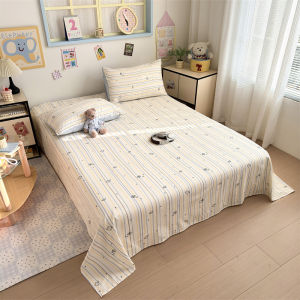 Grade A High Density Soft Flat Bed Sheet Simple Cute Doodle Print Bed Sheets Breathable Skin-Friendly Machine Washable Bedsheet2026