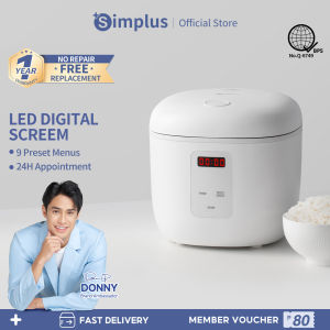 Simplus Digital Electric Rice Cooker 2L Large Capacity  with 24hrs Preset Timer Smart Rice Cooker