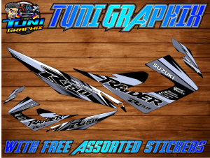 RAIDER 150 CARB 2024 STICKER DECALS