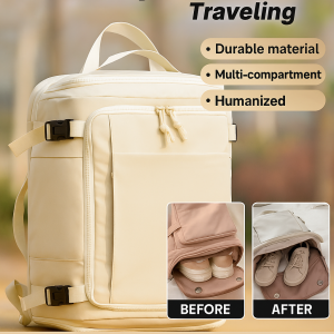 Travel Backpack Humanized Traveling Bag Lightweight Multifunction Dustproof Shock Absorption