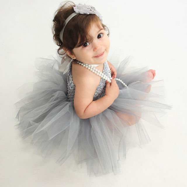 Grey tutu dress hotsell