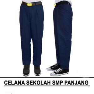 celana panjang sekolah biru MTS/SMP / celana seragam sekolah / celana seragam sekolah SMP warna biru