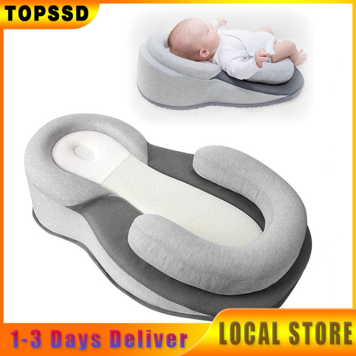 TOPSSD Portable Baby Bed Stereotype Infant Crib Folding Travel Cot Anti