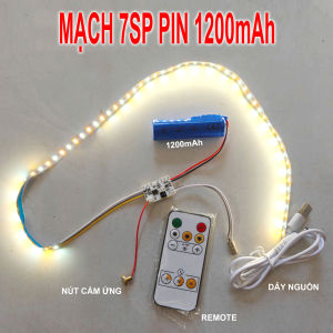Combo mạch điều khiển led có pin + led tròn hoặc dây led 2 màu dài 50cm