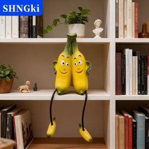 SHNGki Tác phẩm điêu khắc trái cây vui nhộn có hình dạng đáng yêu như dứa chuối chanh và cam hoàn hảo để Cá nhân hóa trang trí của bạn.