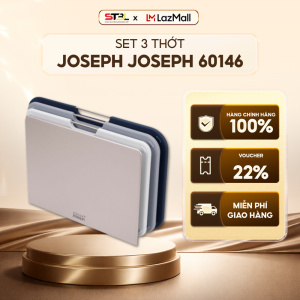 Set 3 Thớt Joseph Joseph 60146 chính hãng Thiết Kế Ấn Tượng Chất Liệu Nhựa Cao Cấp hạn chế nhiễm khuẩn chéo SNT Kitchen 120007