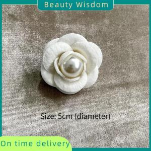 Beauty Wisdom French Vintage Fabric Art Bow Tie Brooches Camellia Flower Corsage Pins Shirt Collar Accessories Fashion Jewelry Gifts For Women